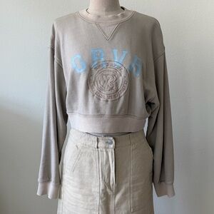 GROVE Tan Crew Neck Sweatshirt